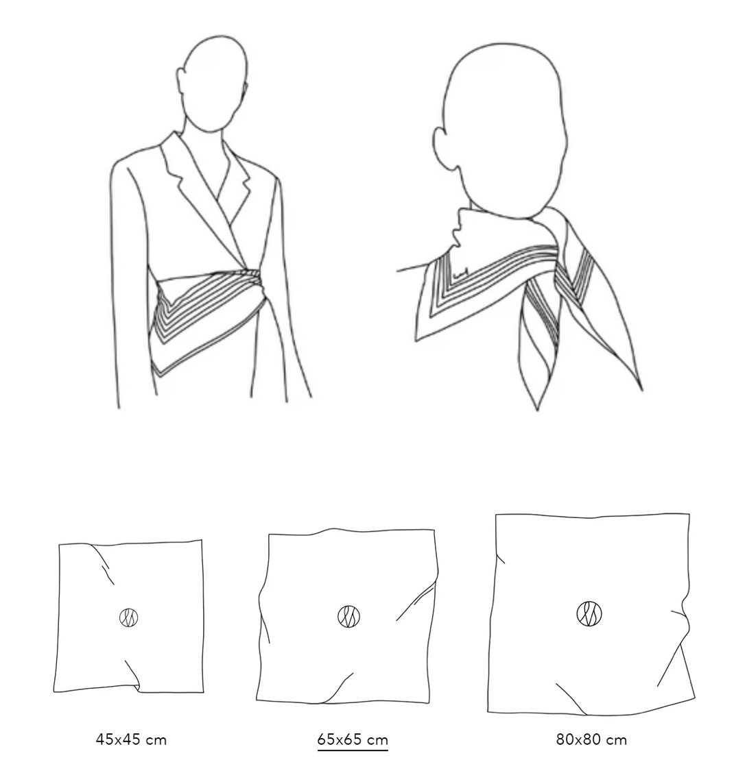 WOOL SCARF, TWO SIDED | CAPPUCCINO | 65 CM