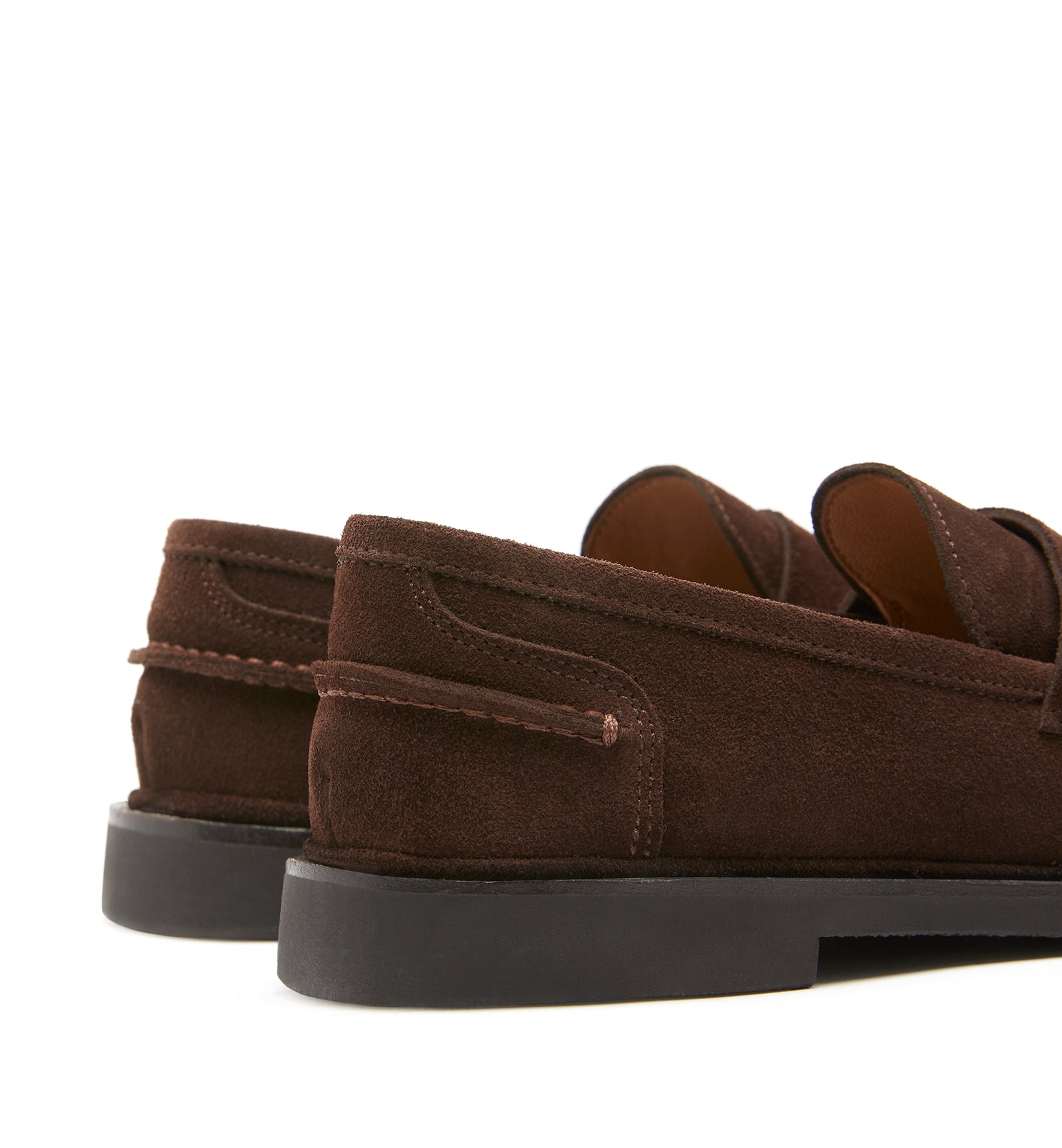 Magnetic Shearling Lined Suede Loafer in Brunette
