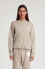 Tiny Logo Sweatshirt in Taupe - m