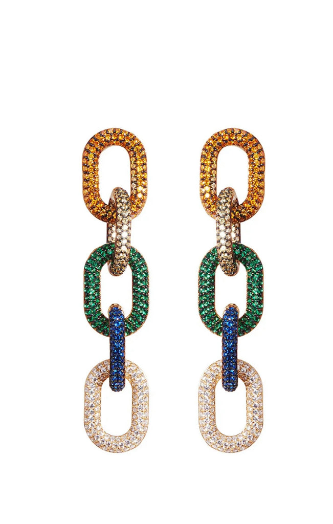Link Earrings in Multi