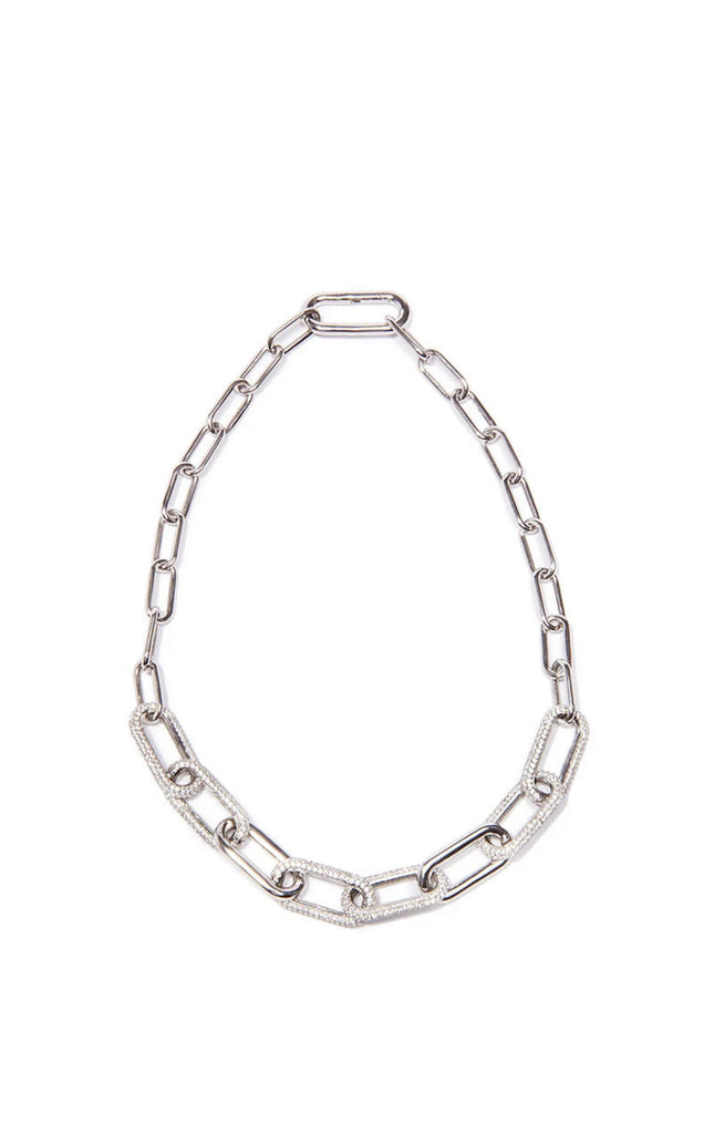 Link Collar Necklace in Silver