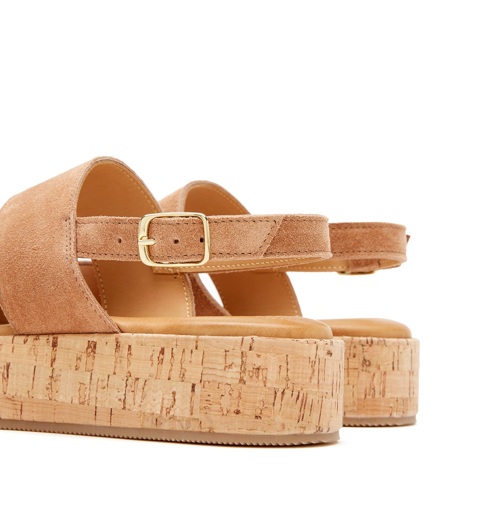 Shelly Sandal in Brick Suede
