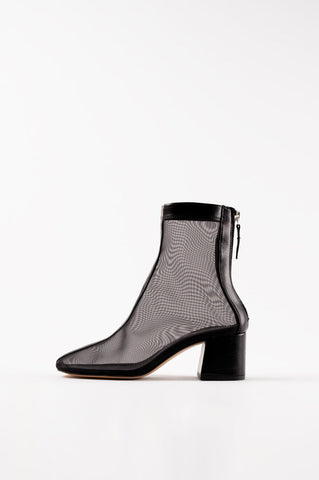 Firme Black Tulle Boots