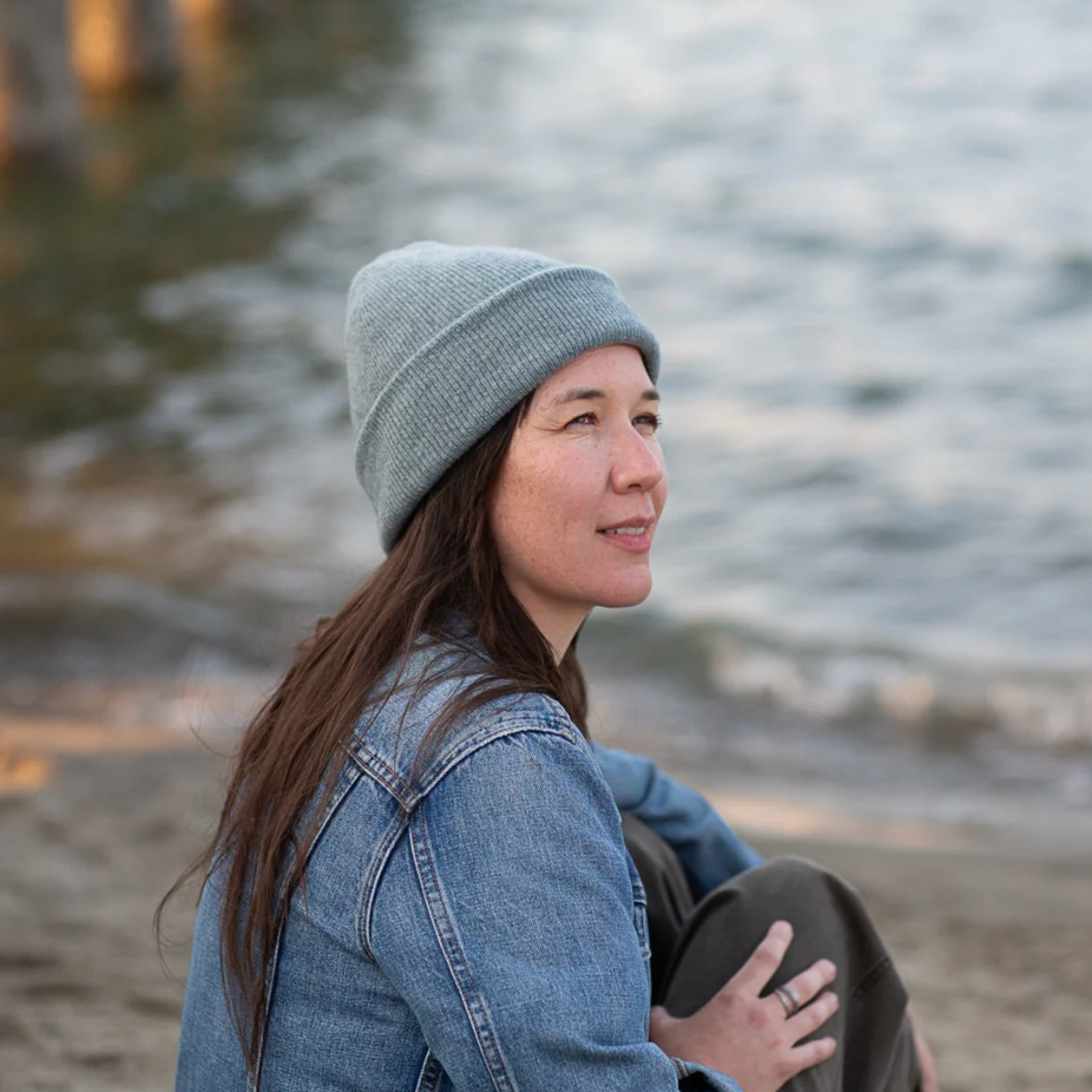 Alta Beanie in Mineral Green