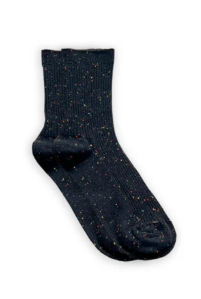 Confetti Socks in Coal