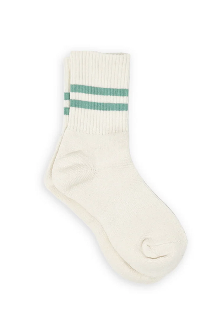 Gym Socks in Jade Stripe
