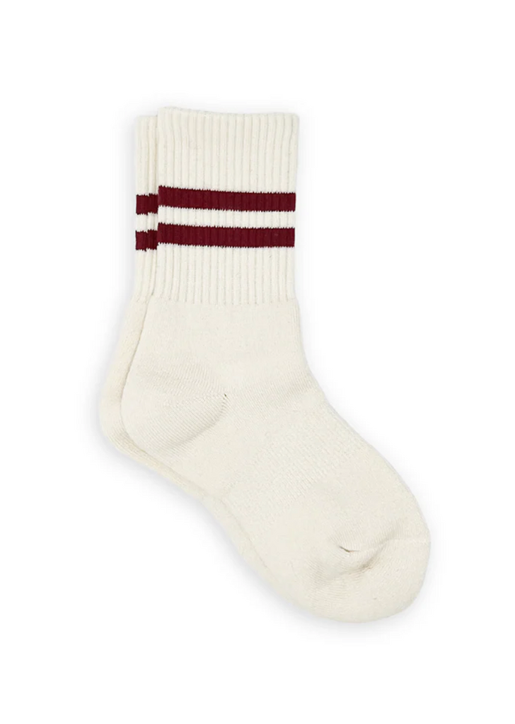 Gym Socks in Mulberry Stripe