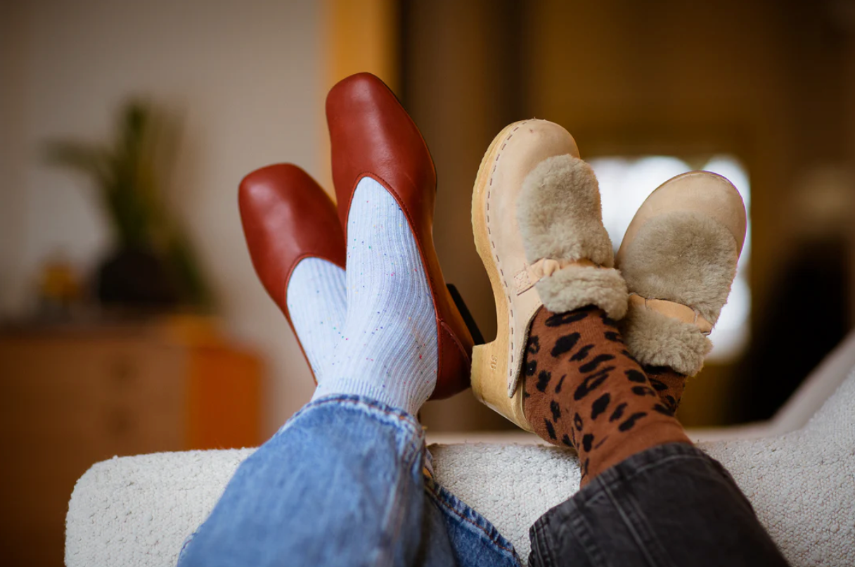 Leopard Socks in Cocoa