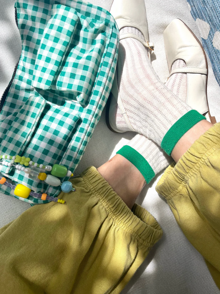 Sunday Socks in Evergreen Stripe