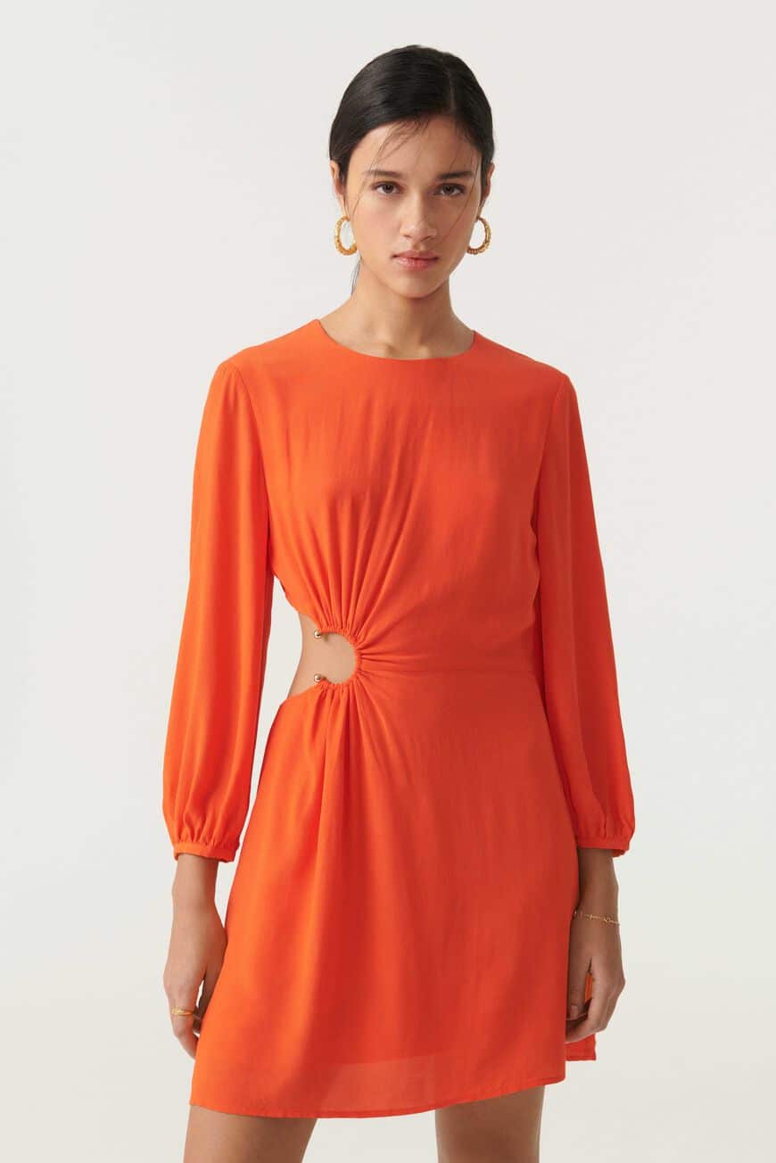 Bonica Dress. Orange