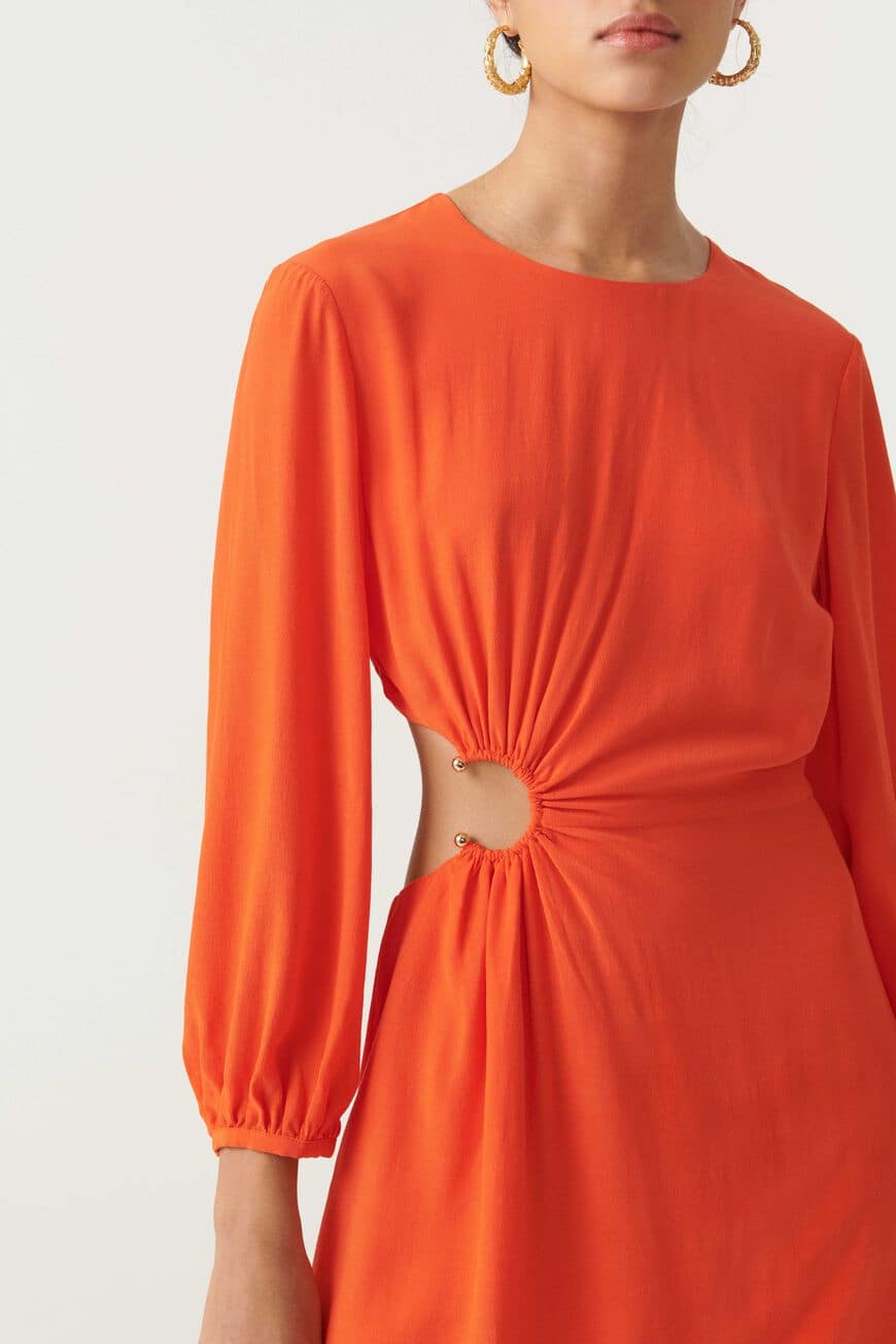 Bonica Dress. Orange
