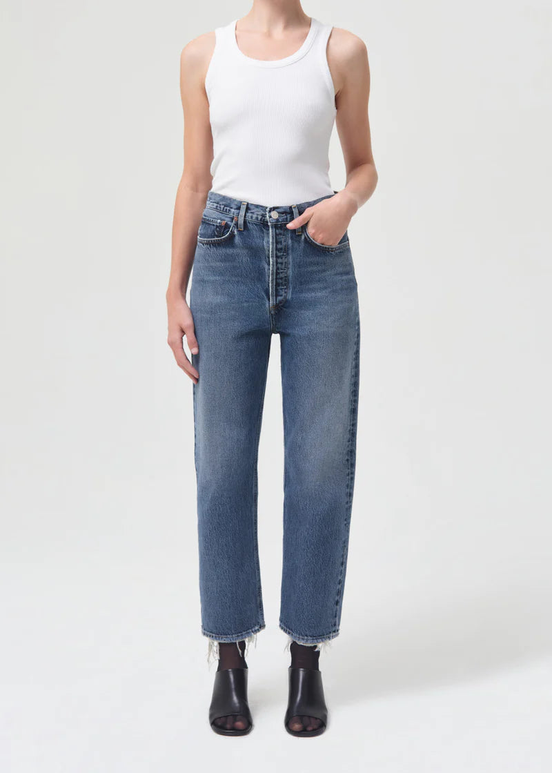 90S Crop Mid Rise Loose Fit In Oblique Shop Women S Jeans Online
