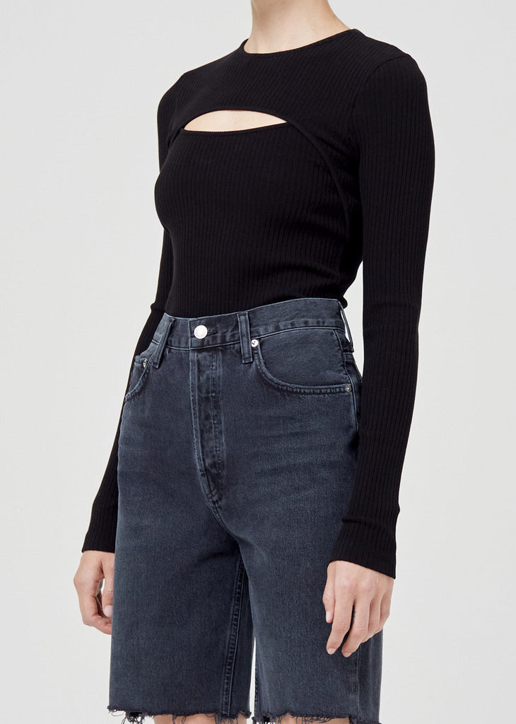 Lyza Cut Out Long Sleeve in Black