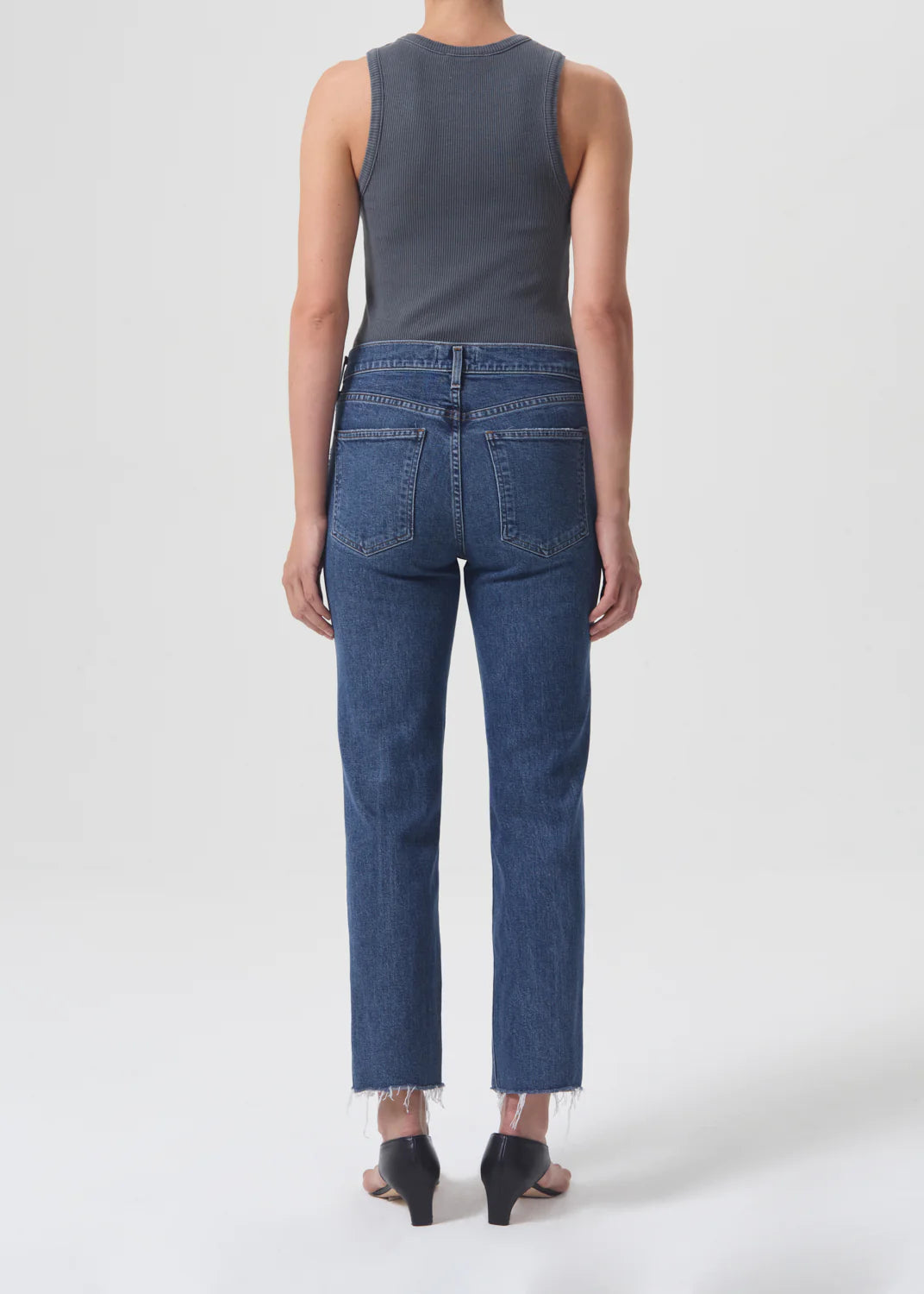 Kye Mid Rise Straight Crop (Stretch) in Mirage