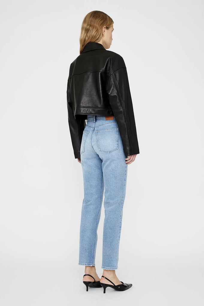 Christian Leather Jacket in Black
