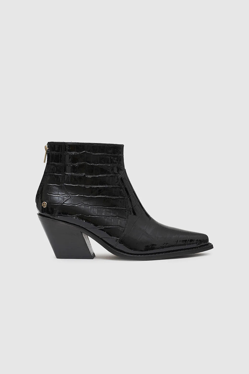 Tania Boots in Black Embossed