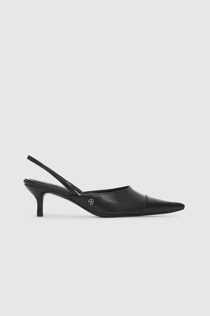 Willa Slingback Heels in Black