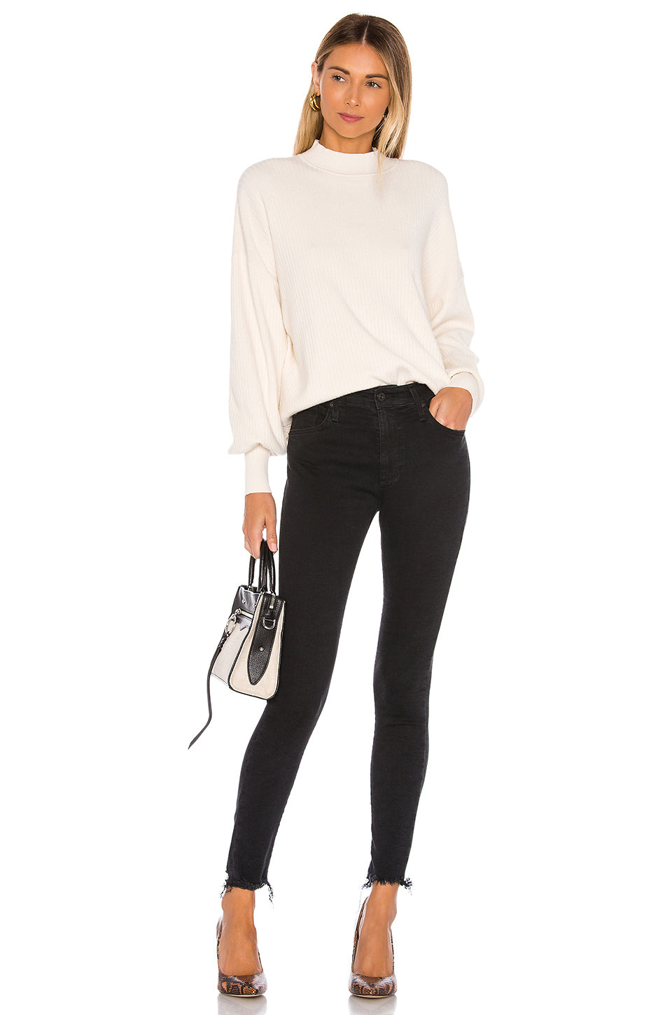 Ag farrah high rise skinny deals ankle black