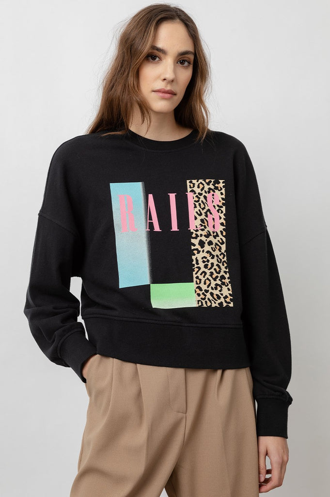 Alice Sweatshirt in Neon Rails