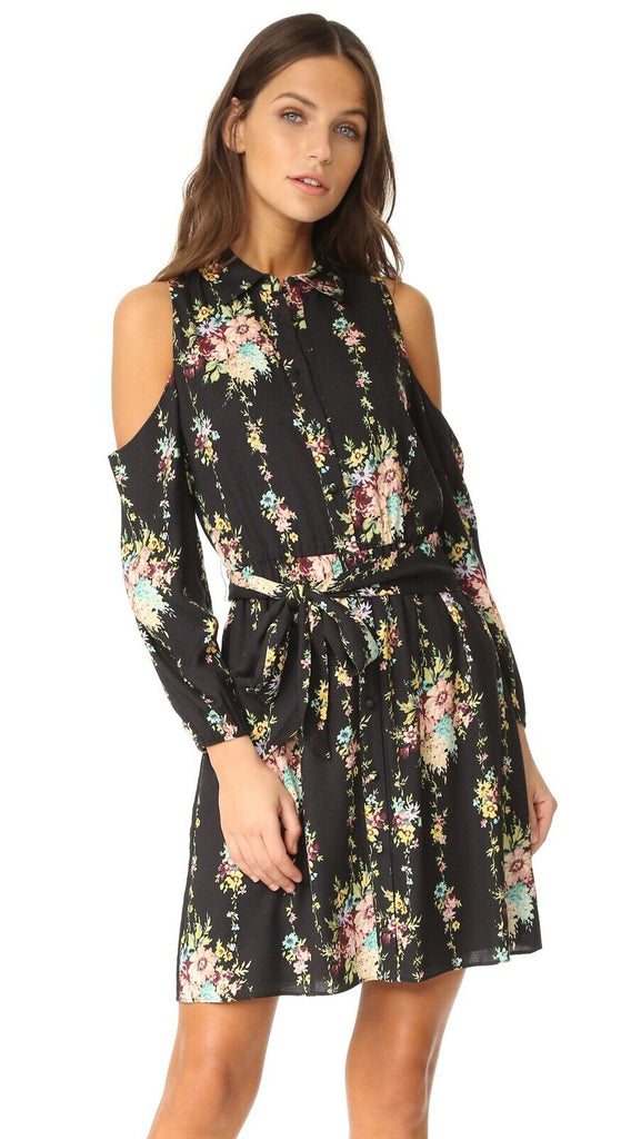 Karina Cold Shoulder Buttondown Dress