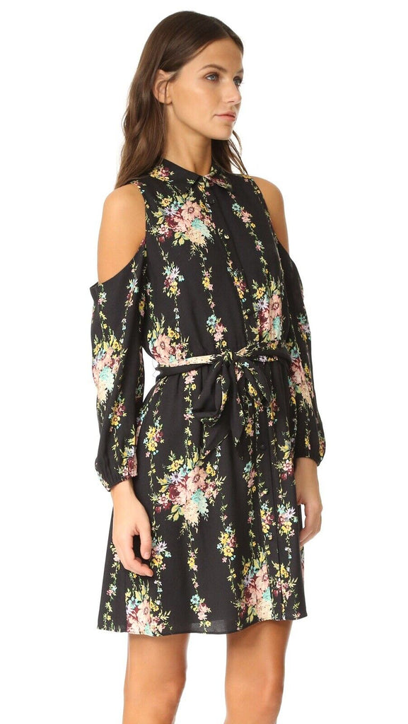Karina Cold Shoulder Buttondown Dress