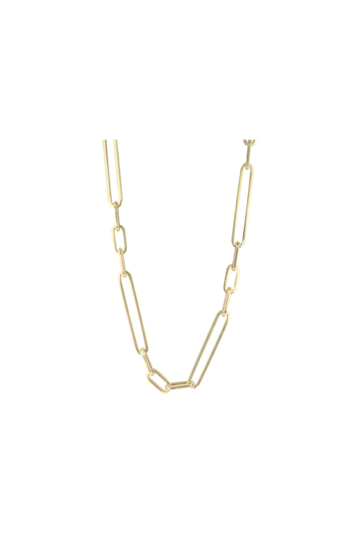 Mika Paperclip Chain Necklace - 20"