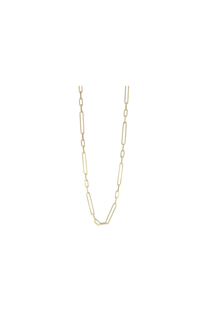 Mika Paperclip Chain Necklace - 20"