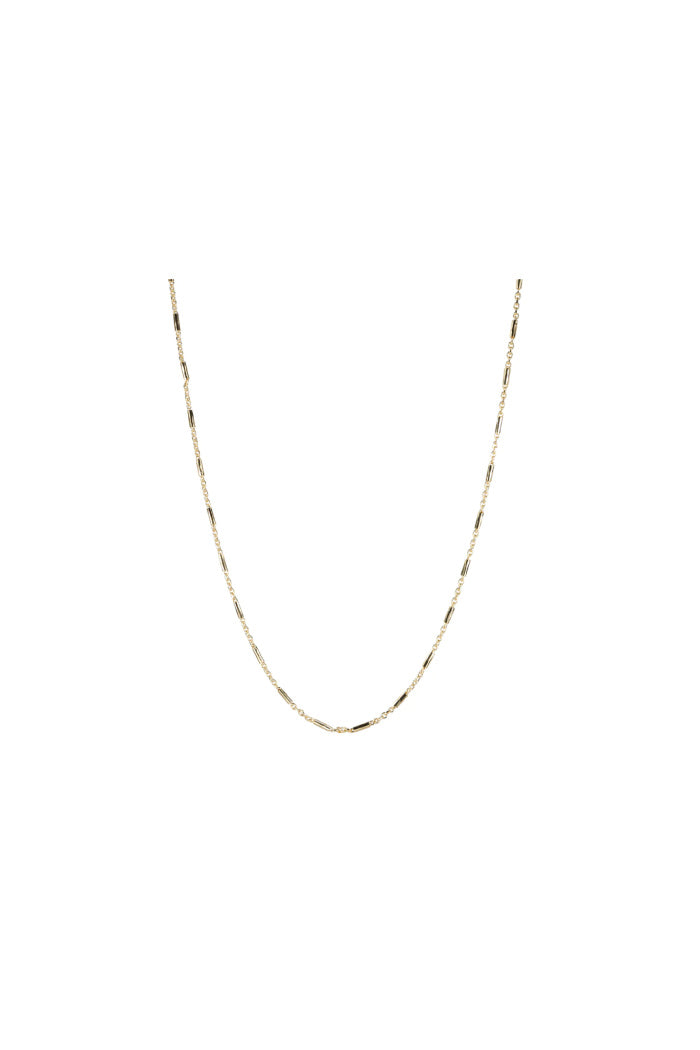 Octagon Tube Chain Necklace - 18"