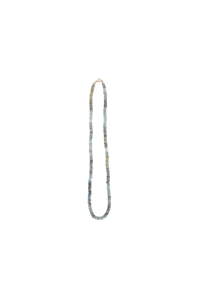 Moss Aqua Beaded Necklace - 20"