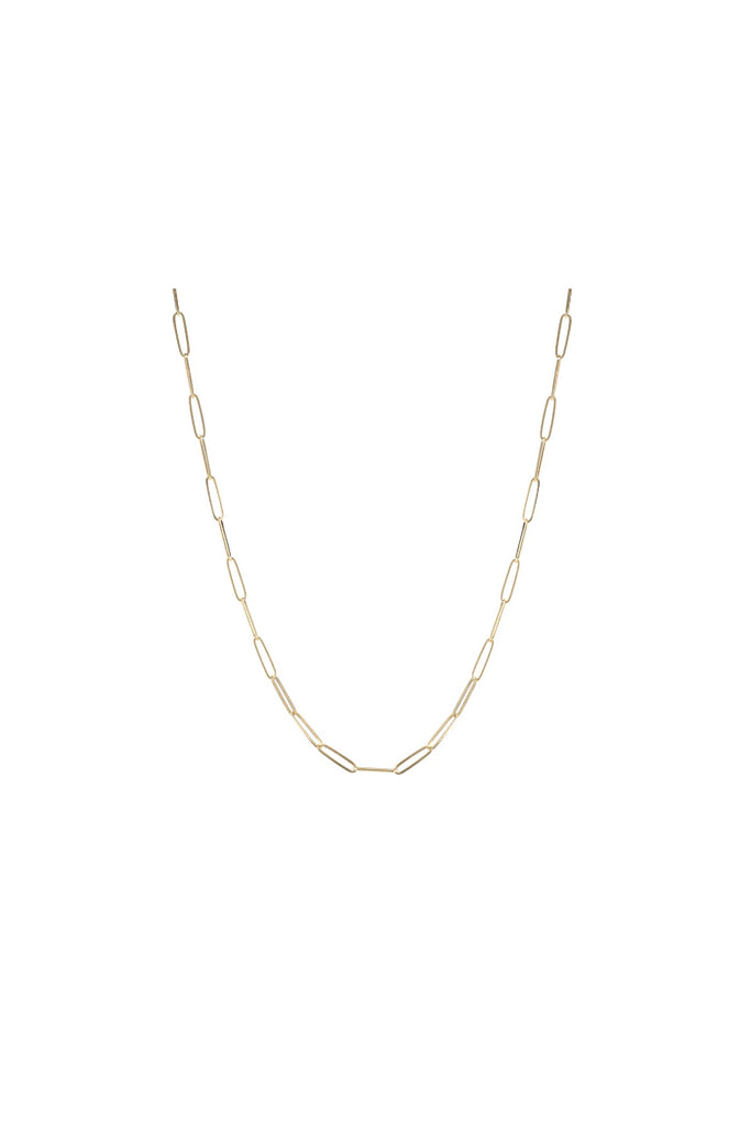 Penelope Paperclip Chain Necklace - 20"