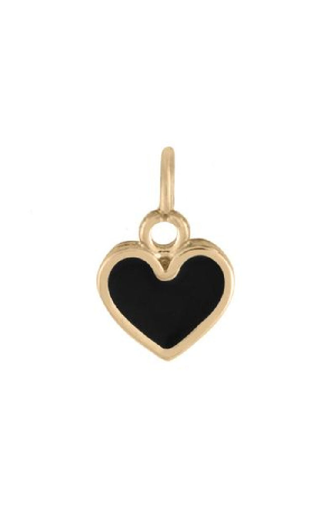 Small Black Heart Charm