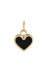 Small Black Heart Charm - o/s