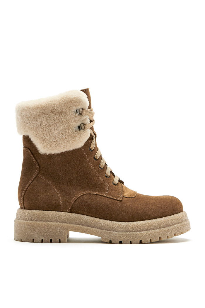 Victor Suede Boot in Walnut