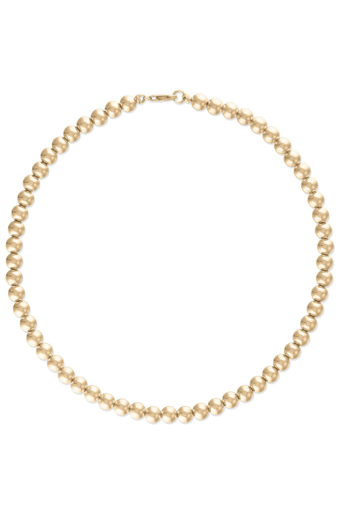 5MM Gold Ball Necklace - 14"