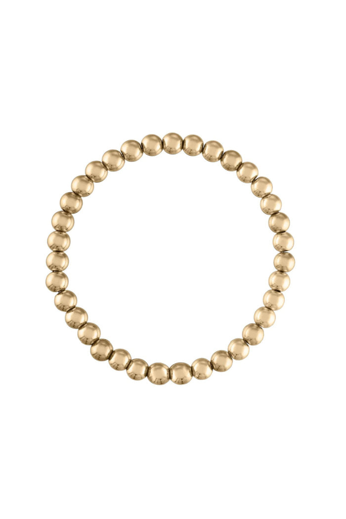 5MM Gold Ball Bracelet - 6.5"