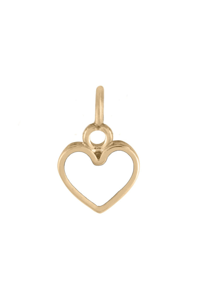 Small White Heart Charm