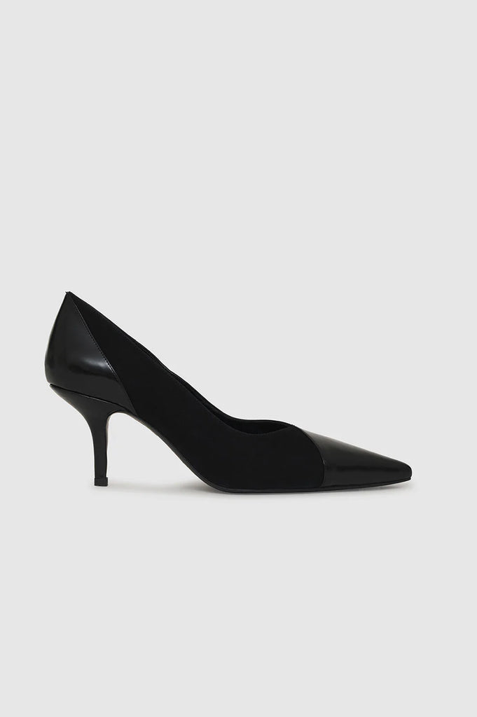 Devon Pumps in High-Shine and Matte Black