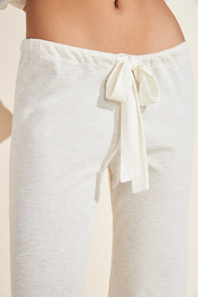 Heather Cropped Pant in Oatmeal
