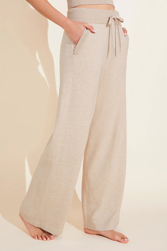 Recycled Sweater Pant in Oat