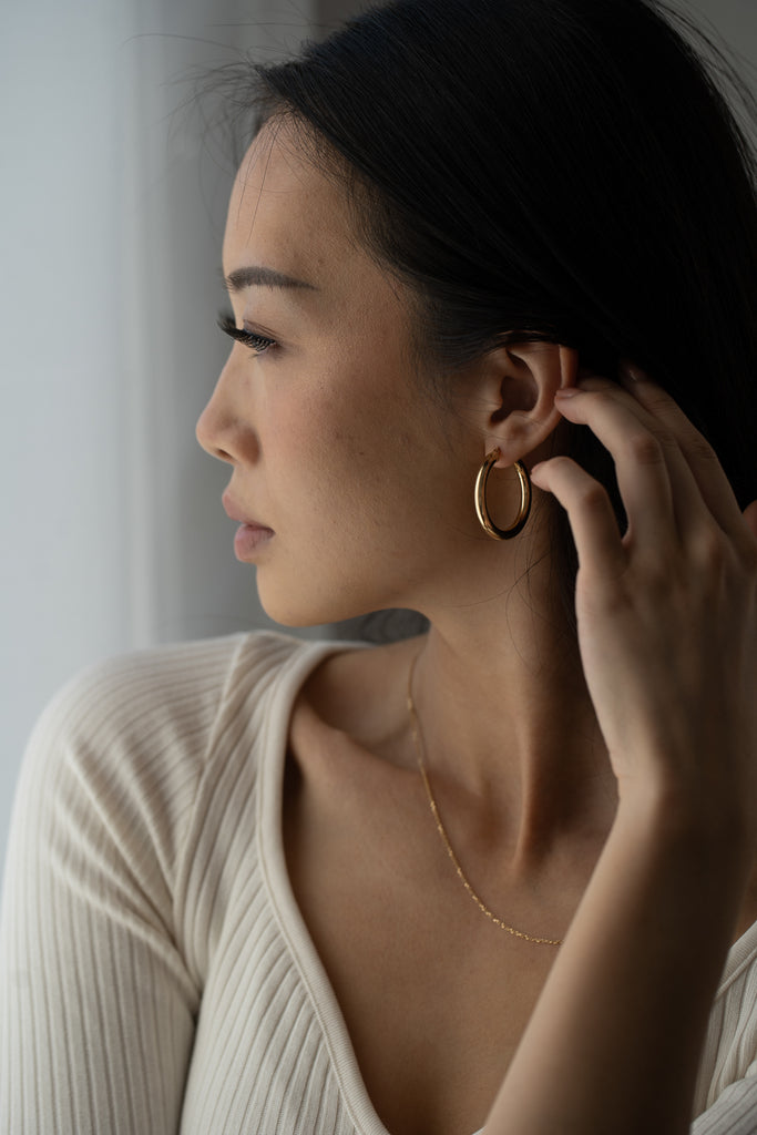 Dylan Large Hoops | 10k Gold