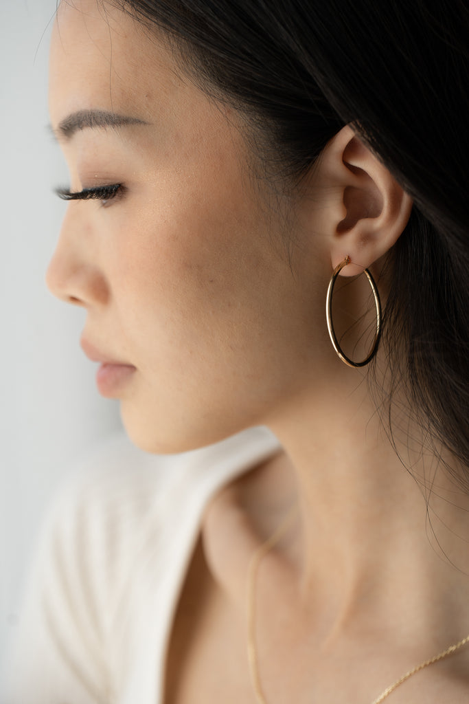 Noa Large Hoops | 10k Gold