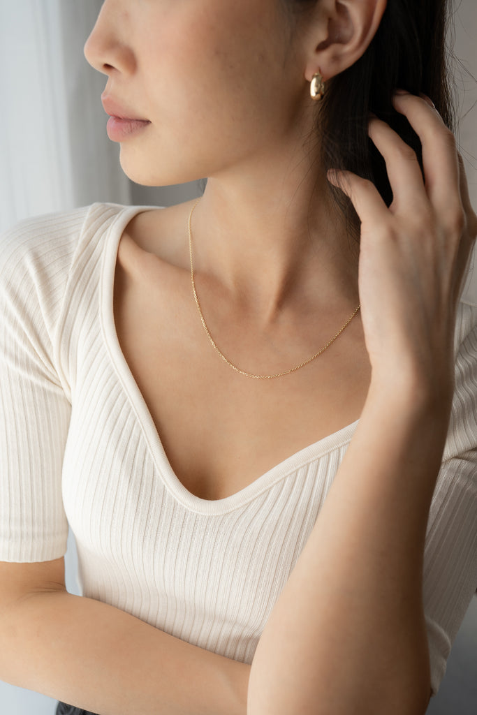 Leah Necklace | 10k Gold | 18"