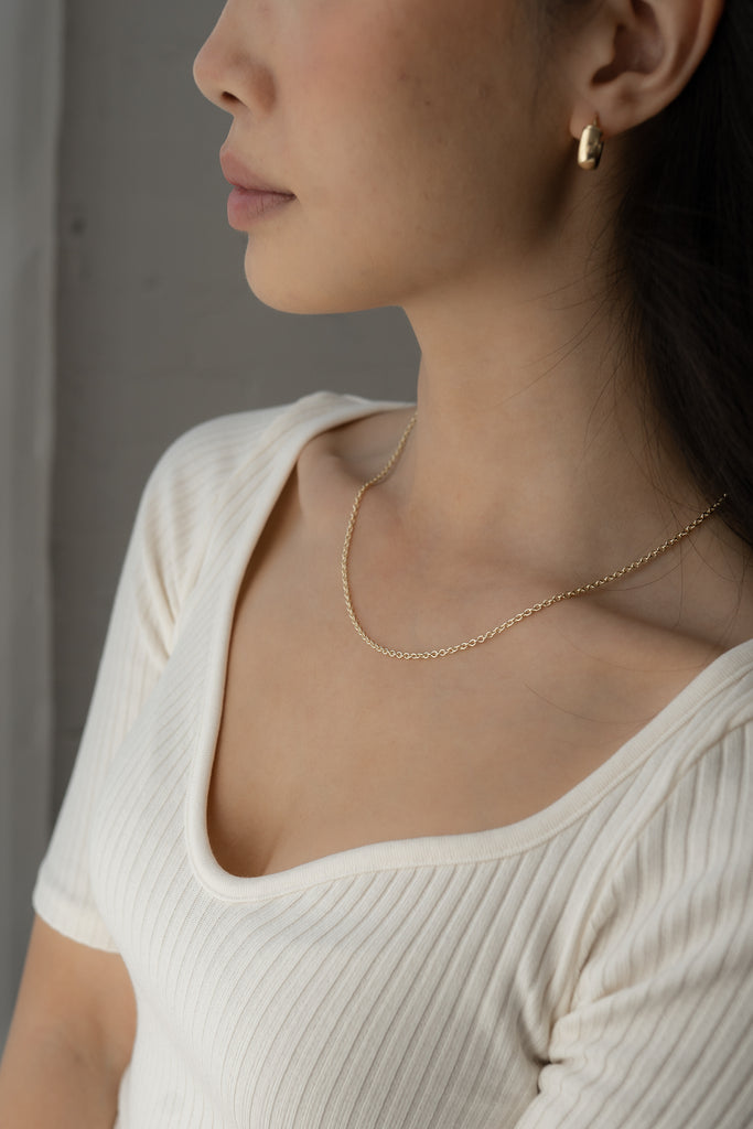 Mae Necklace | 10k Gold | 18"