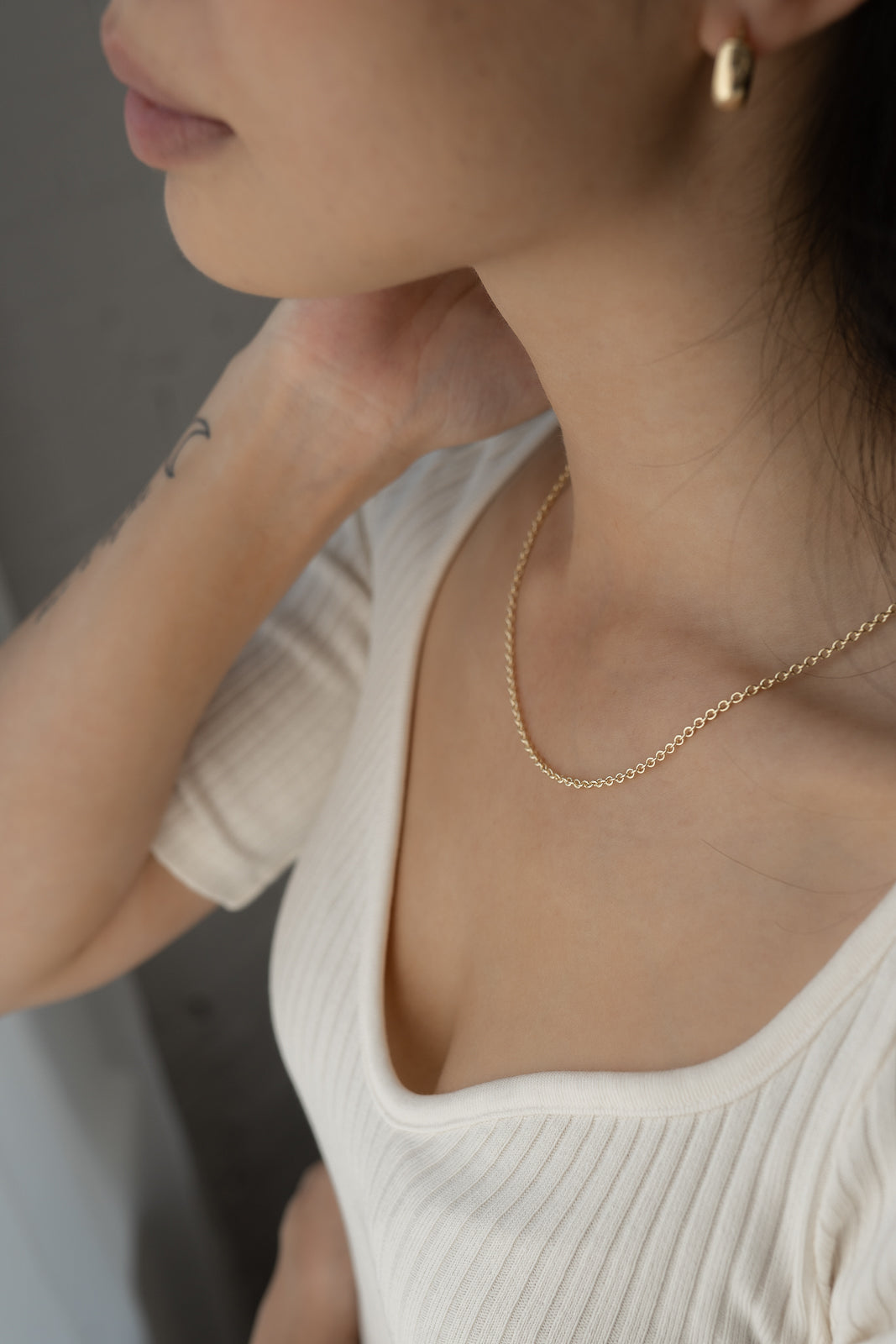 Mae Necklace | 10k Gold | 18"