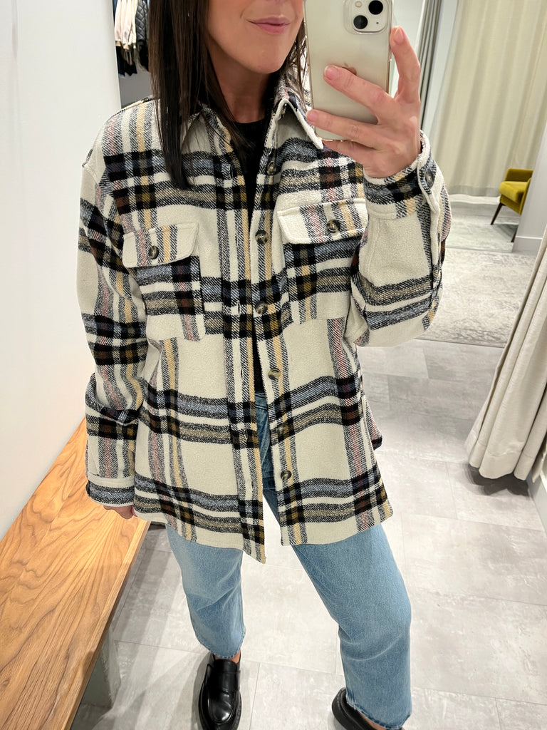 Ebbaz Jacket in Ecru