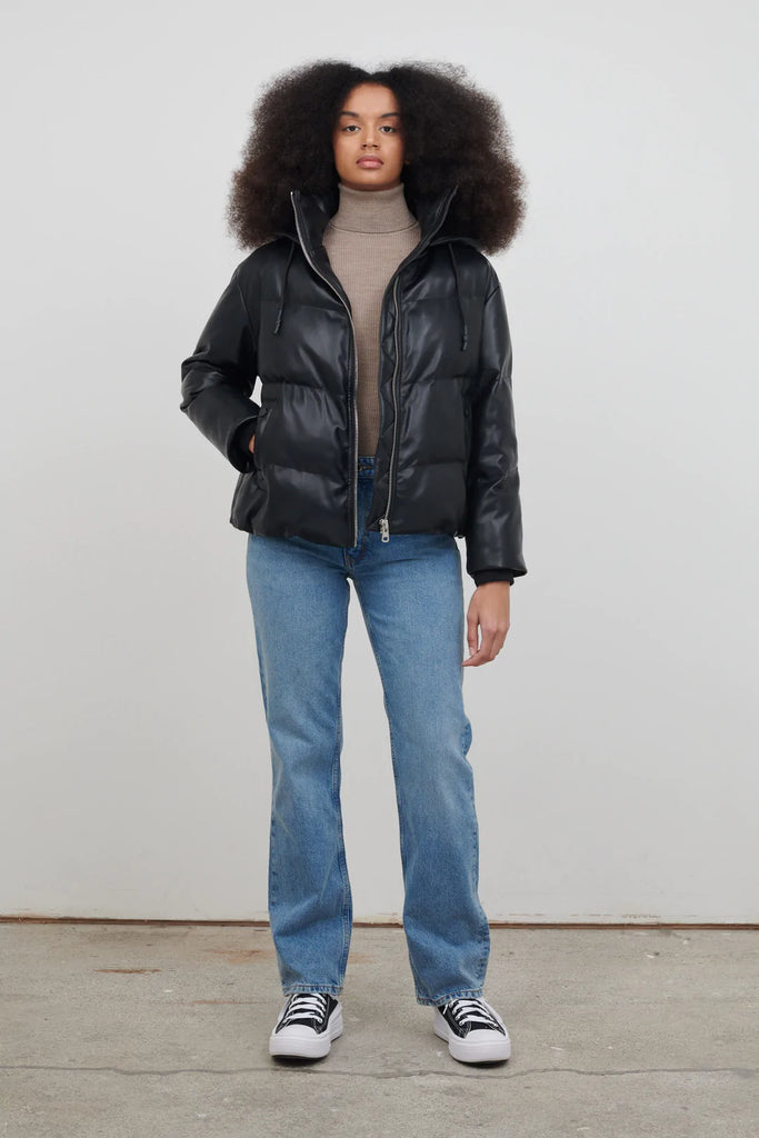 Poppy Puffer Jacket in Black
