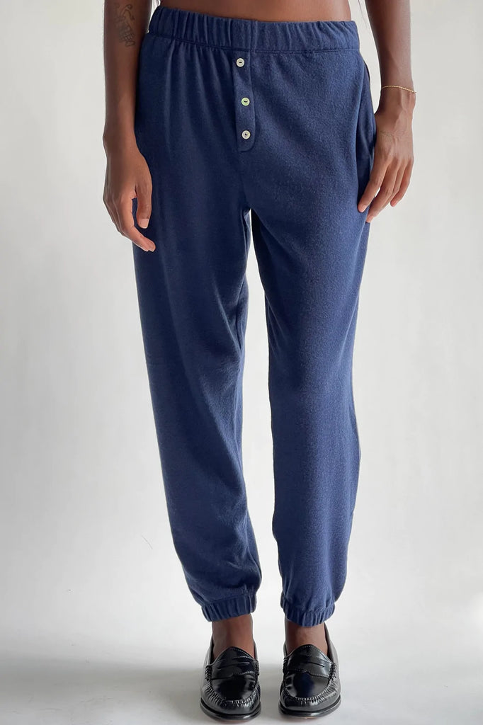 Sweater Henley Sweatpant in Navy