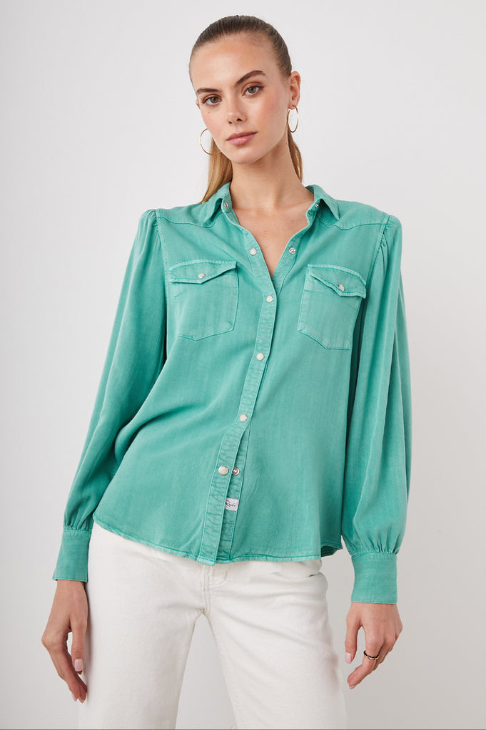 Ada Shirt in Basil