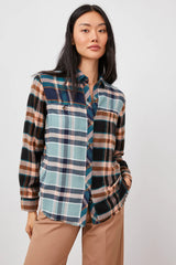 Brando Shirt in Heathrow Mixed Plaid - l