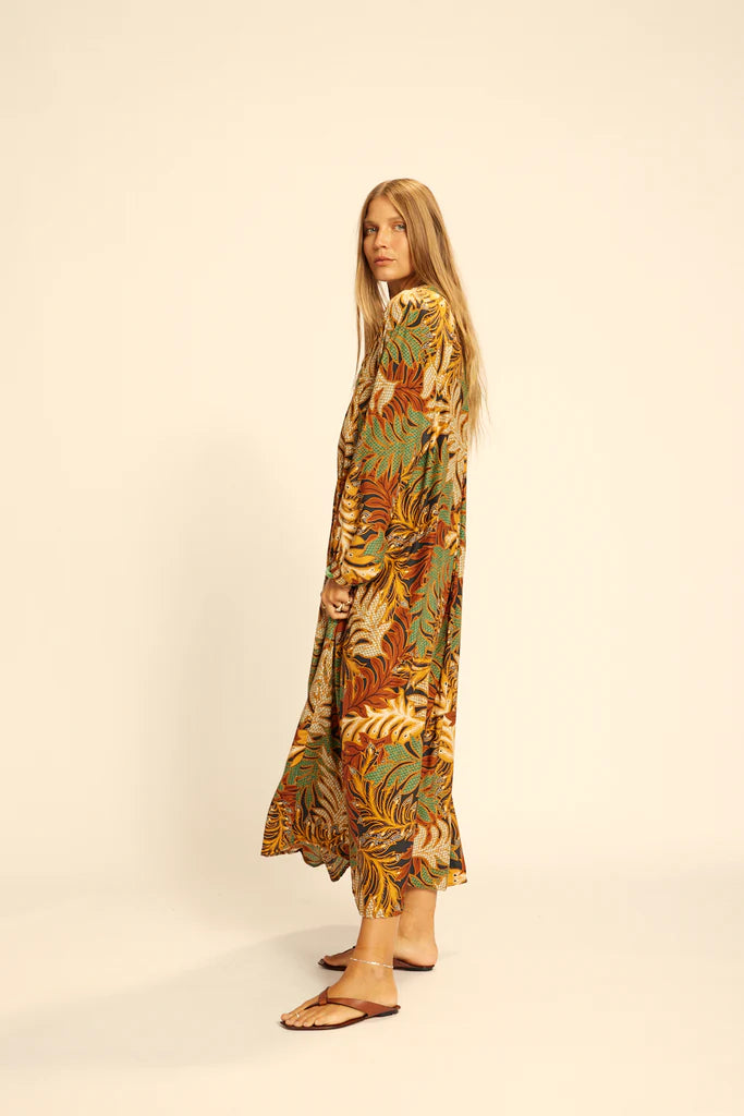 Fiore Maxi in Jungle Print Moss Green